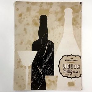 1948 The Esquire LIQUOR Intelligencer Pamphlet Booklet Brochure Vintage